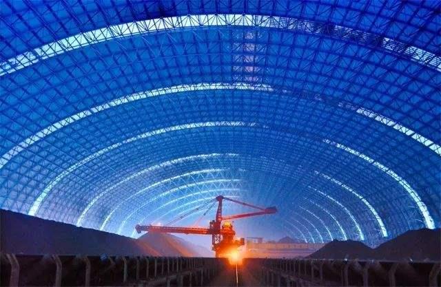 保山亿优钢构工程师为您解析原料场封闭技术的特点和类型